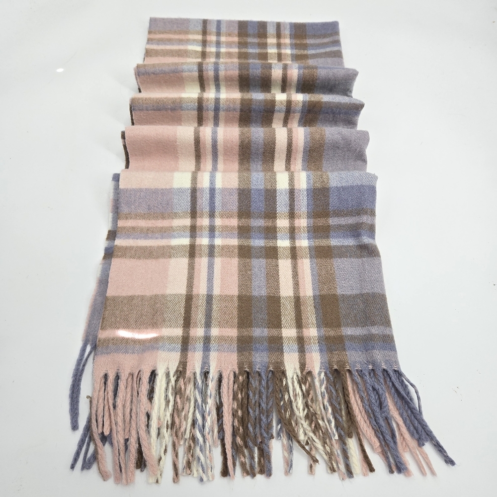 Pretty‎ Pink Plaid Scarf - Picture 2 of 10